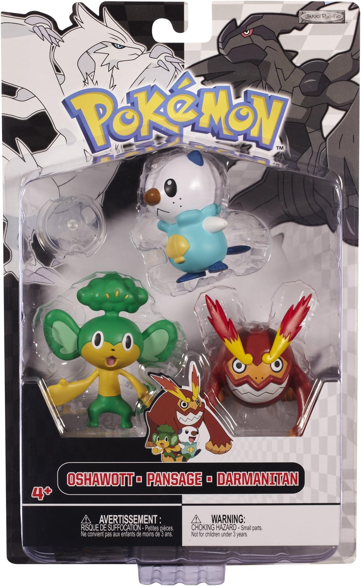 Pokemon Black & White 3 Figure Pack Oshawott/Pansage/Darmantion