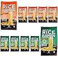 Lotus Foods Bulk Organic Rice Ramen with Miso Soup Variety Bundle - Jade Pearl, Millet & Brown Rice, Gluten Free Rice Ramen, Whole Grain Ramen Noodles - 2.8 oz Bags (Pack of 10)