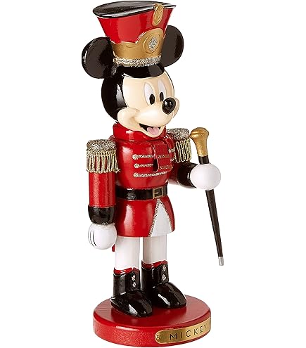Disney DN6211L Mickey Mouse with Present Nutcracker, Multi