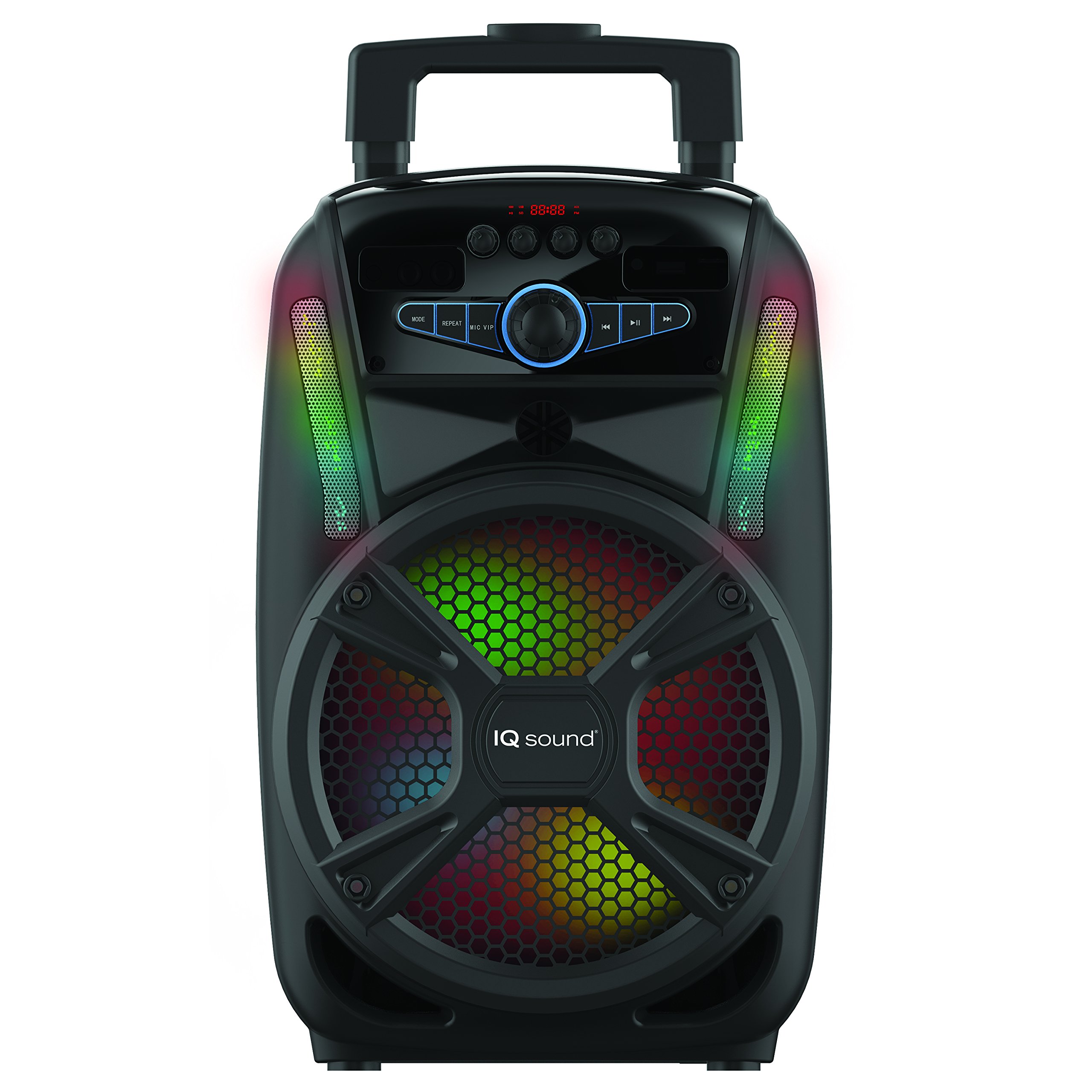 Supersonic Tailgate Bluetooth Speaker 8-inch, Black (IQ-4408DJBT) by Supersonic