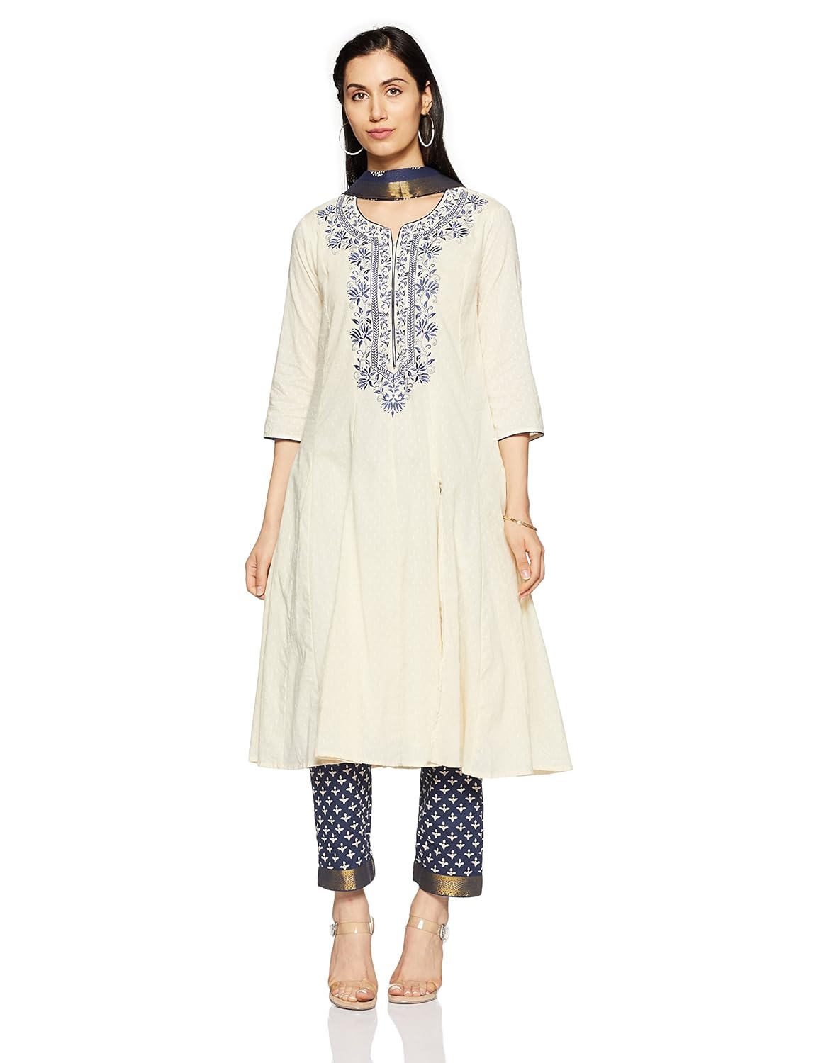 biba women's anarkali salwar suit