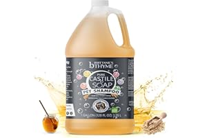 BRITTANIE'S THYME Brittanie's Natural Itchy Skin Relief Shampoo + Conditioner for Dogs & Cats | Honey & Oatmeal Oils | for Allergies and Itching | Deodorizes, Moisturizes & PH Balanced (128 Ounce)