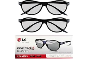 LG Cinema 3D Glasses AG-F310 2012 New Model 2 pairs Black