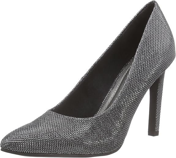 MARCO TOZZI Women's 22405 Closed Toe Heels, Schwarz (Black Metallic 011
