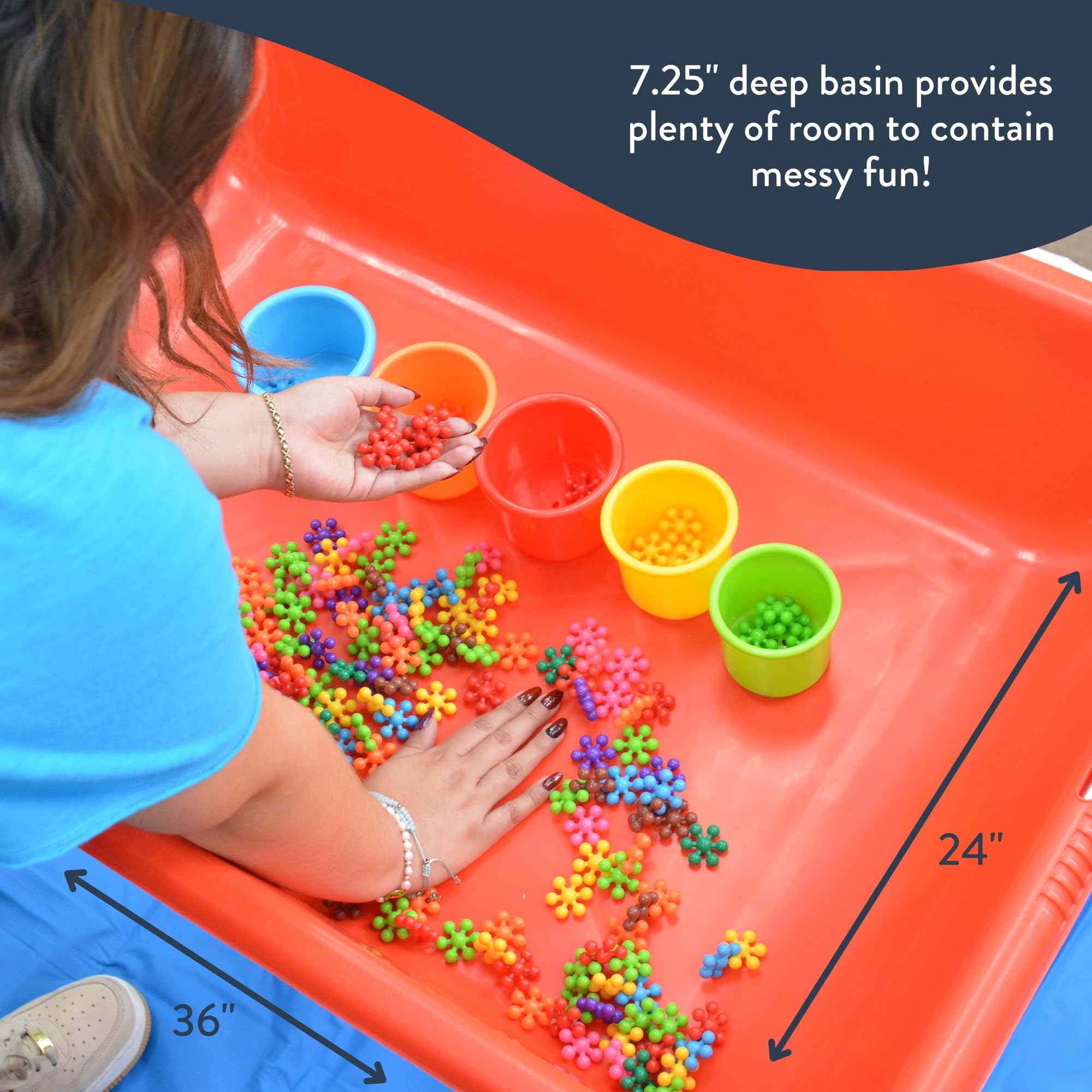 Sandbox Table Mua Children's Factory Medium Sensory Table and Lid – 18″ Height ...
