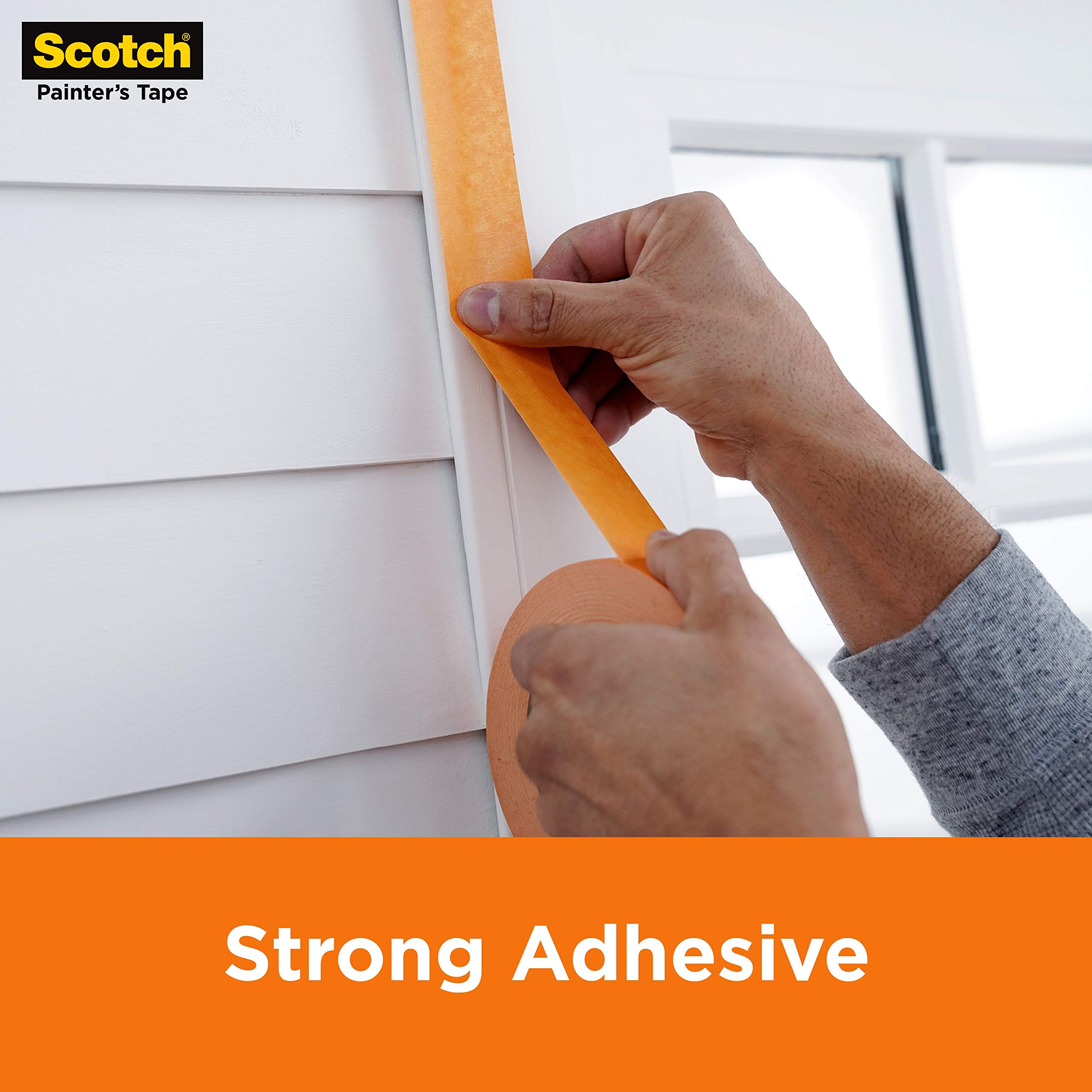 Scotch Heavy Duty Painter's Tape, 9 Rolls, 0.94 in x 60.1 yd, for Use On Vinyl, Carpet, Metal, & Plastic, Indoor & Outdoor Masking Tape, Bonds Aggressively, 3-Day Clean Removal (2020+-24AP9)