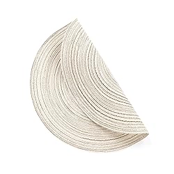 SHACOS Round Braided Placemats Set of 4 Washable
