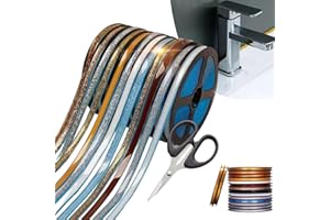 Ceramic Tile Gap Tape, 3/6m Peel Stick Self-Adhesive Caulk Tape Strip, Ceramic Tile Gap Waterproof Self for Bathtub Kitchen S