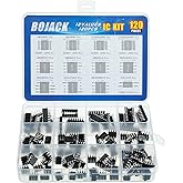 BOJACK 12 Values 120 Pcs Opamp Timer Darlington Phototcoupler LM324 LM339 ULN2003AN ULN2803APG LM358P LM386 LM393 NE5532P NE5