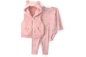 Carter's Baby Girls' 3-piece Bodysuit Pant Sets