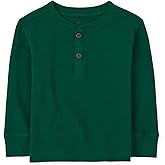 The Children's Place Boys and Toddler Long Sleeve Thermal Henley Shirt