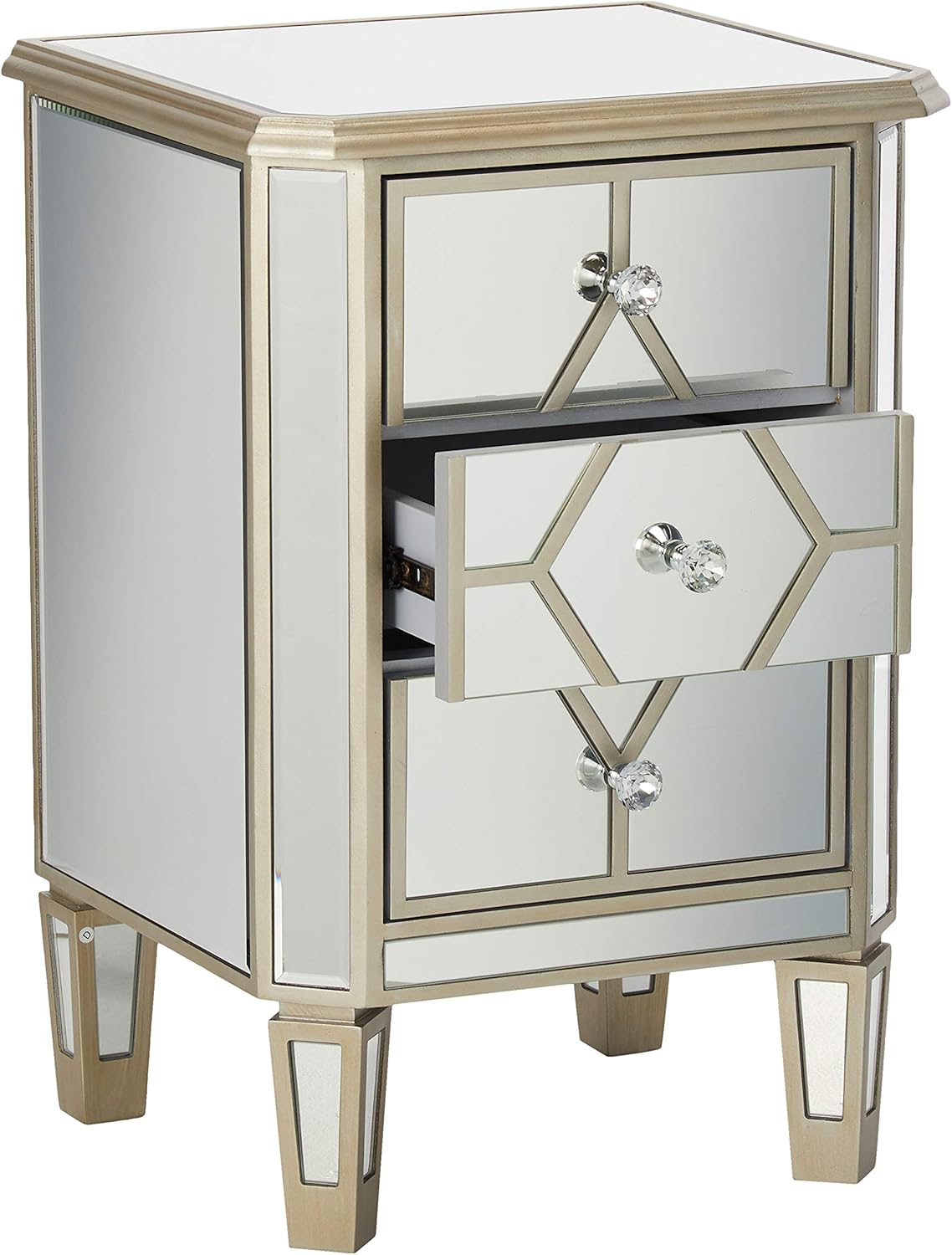 Amazon Com Christopher Knight Home Sohan Silver Finished Mirrored