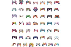 50 Pcs Watercolor Video Games Stickers, Cartoon Graffiti Trendy Gamepad Vinyl Laptops Decals, Games Stuff Decor Sticker for W