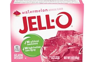 Jell-O Watermelon Gelatin Mix (3 oz Boxes, Pack of 6)