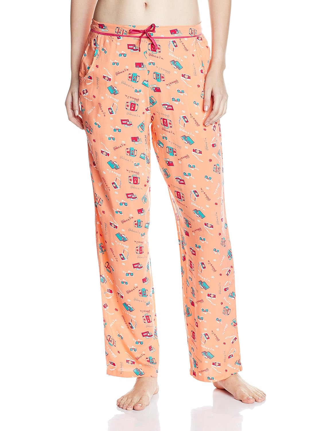 enamor women's viscose pyjama