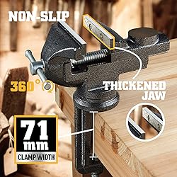 Table Vise or Bench Vise Universal, 360° Swivel