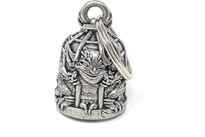 BRAVO BELLS Caged Gremlin Motorcycle Biker Bell Accessory or Key Chain for Luck