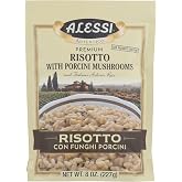 Alessi Autentico, Premium Seasoned Risotto, Italian Arborio Rice, Easy to Prepare, 8oz (Porcini Mushroom, Pack of 1)