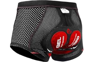 X-TIGER Men's Cycling Underwear Shorts 5D Padded Gel,MTB Biking Shorts Pants with Breathable,Adsorbent Design