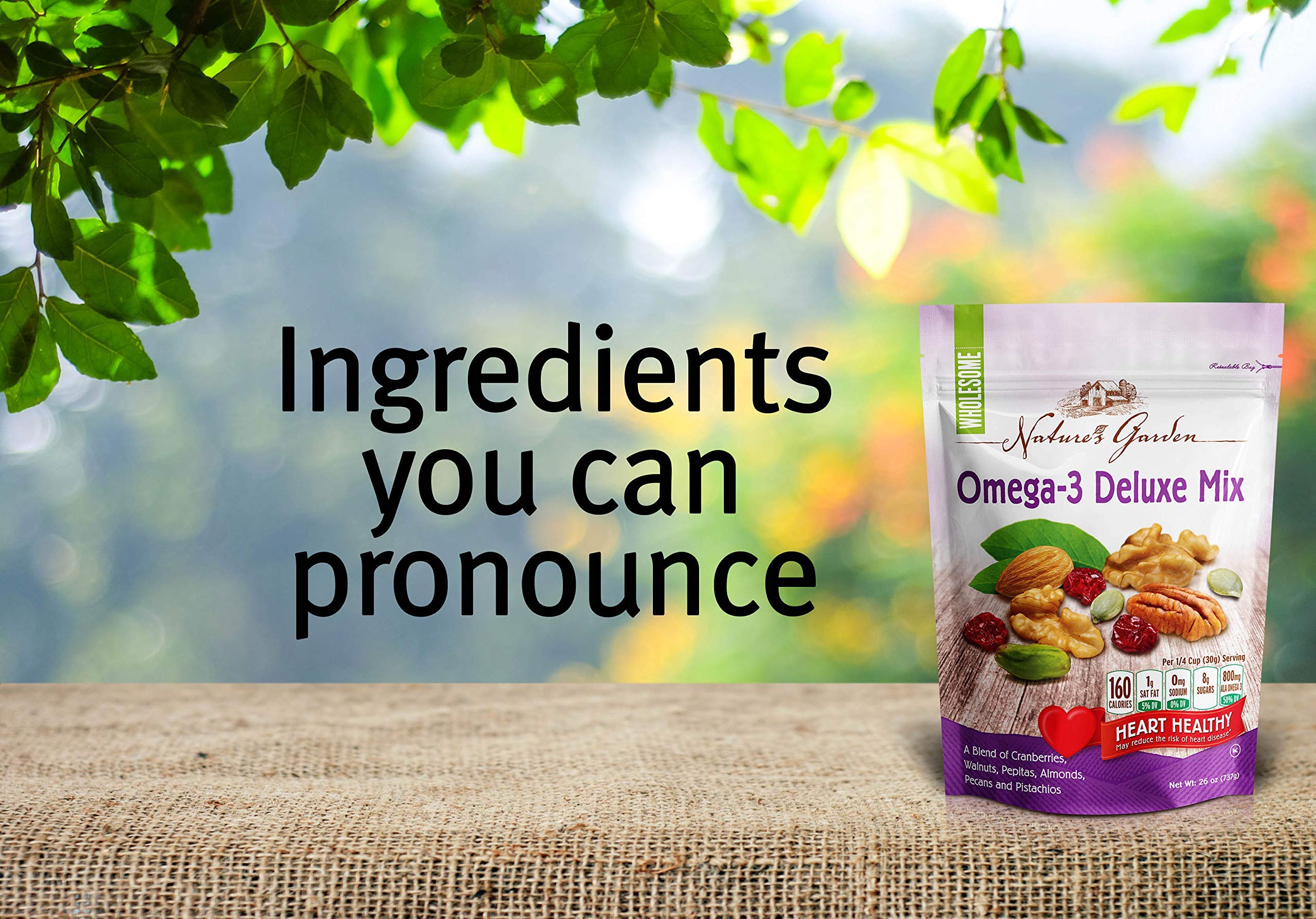 Nature's Garden Omega3 Deluxe Nut Mix, 26 ounce (Pack of 2) Buy