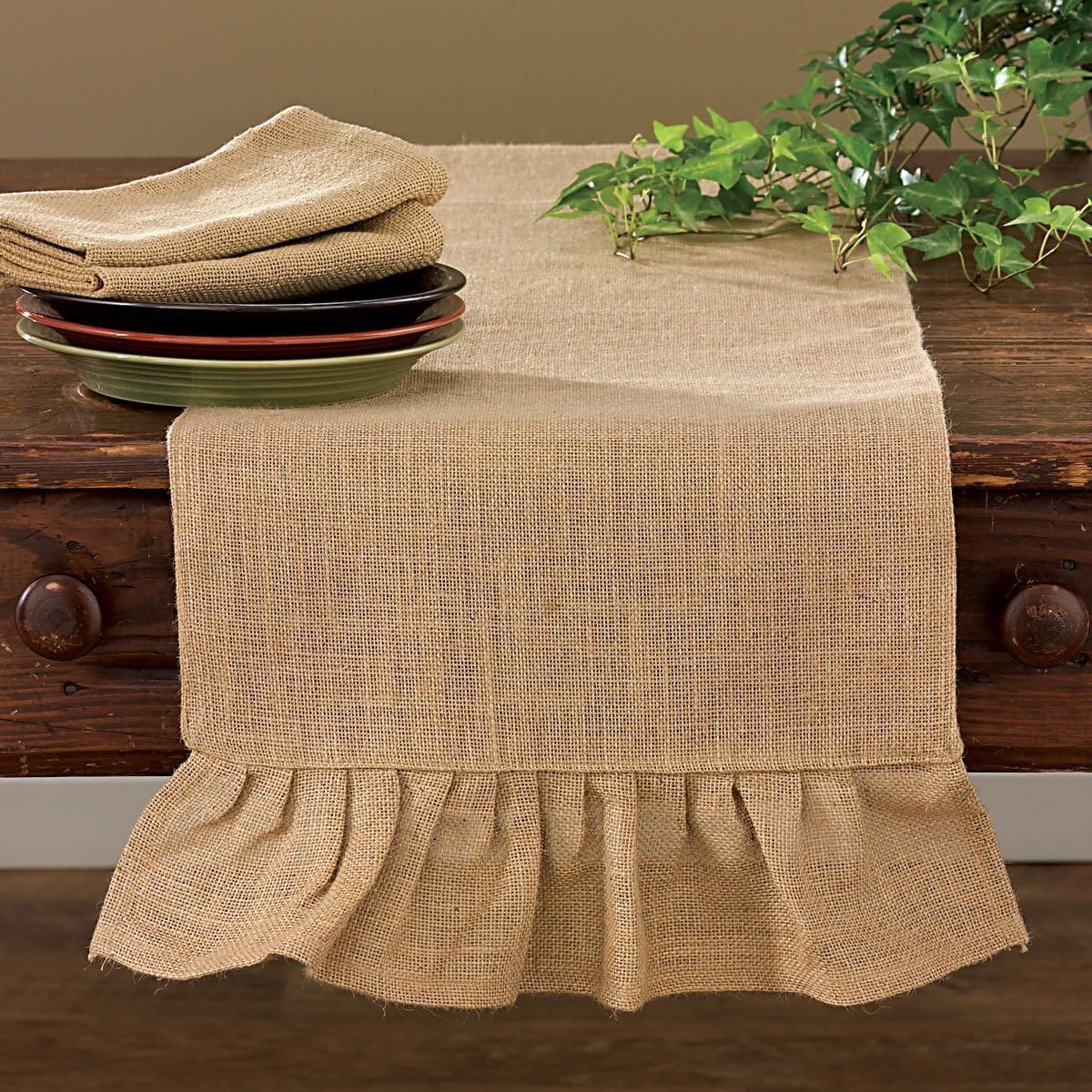 Best burlap for table runner with ruffle