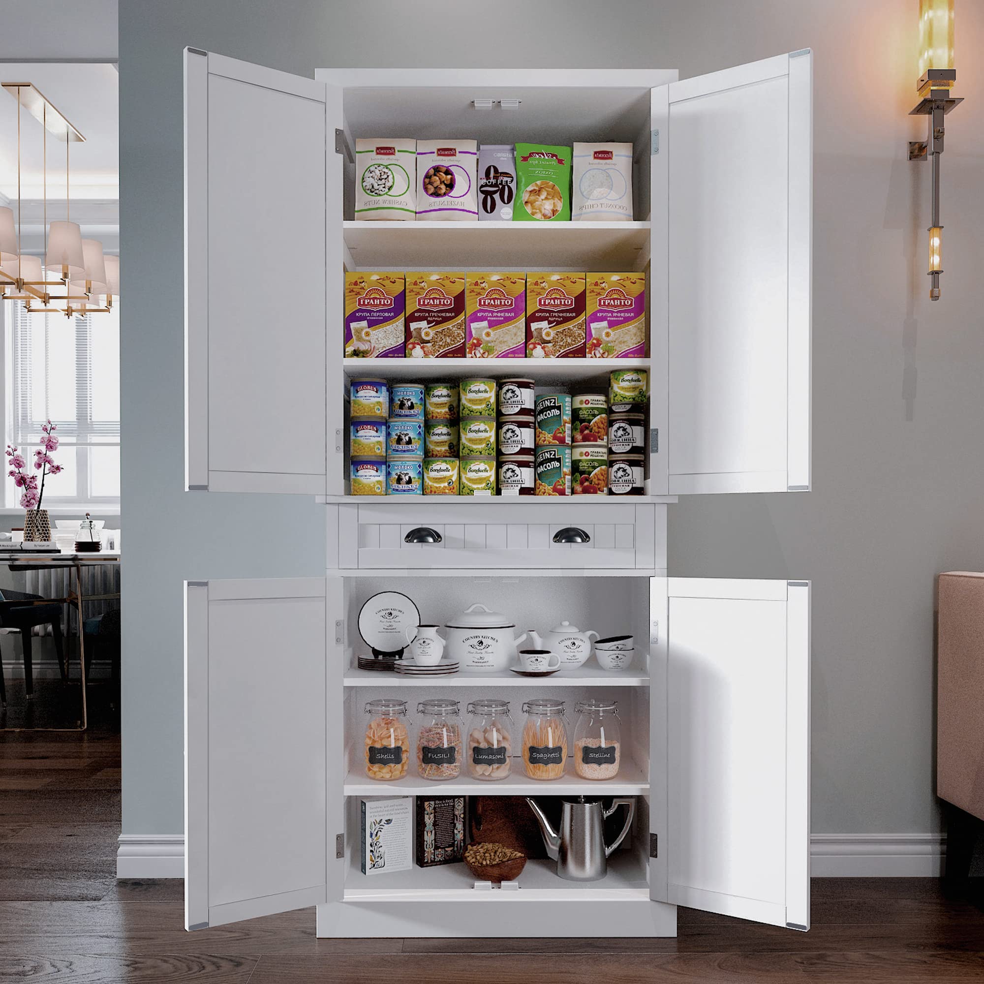 Mua ARTPOWER Kitchen Pantry Storage Cabinet with Drawer and Adjustable ...
