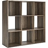 Signature Design by Ashley Shallifer 9 Cube Storage Organizer or Bookcase, Brown