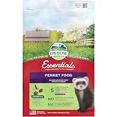 Oxbow Essentials Ferret Food, Rich in Animal-Based Protein &amp; Fat, 4 lb | Ferret, High Protein &amp; Fat, Animal-Based Protein, Ferret Kibble, Made in USA, No Corn, Peas Or Potatoes, Vet Recommended