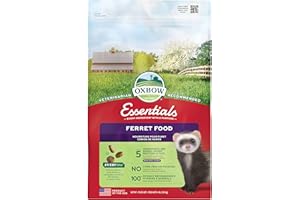 Oxbow Essentials Ferret Food, Vitamin & Mineral Rich Formula for Ferret, High Protein Food & High Fat, Small Animal Pet Products, Oxbow, Made in USA, 4 lb Bag