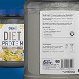 Applied Nutrition Diet Whey High Protein Powder Banana Milkshake 1.8kg view 8