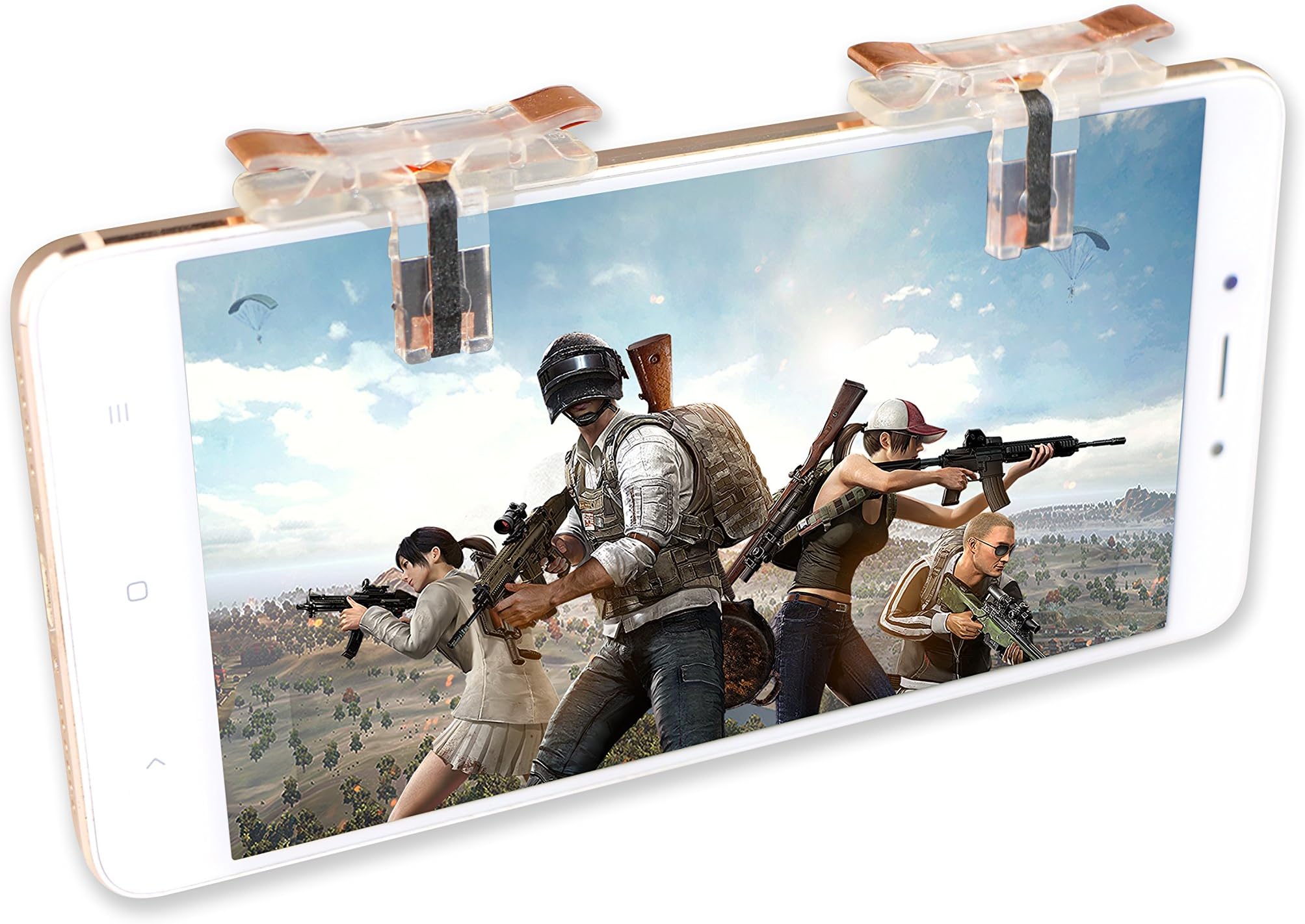 Mobile Game Controller, Mulan PUGB Mobile Physical Support Triggers Sensitive Shoot and Aim Best for Fortnite Mobile/PUBG Mobile L1R1 Shooting Controller for Android IOS (1 Pair)