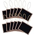 Super Z Outlet Mini 3" x 4" Wooden Frame Rectangle Hanging Chalk Blackboard for Arts & Crafts, Table Numbering, Party Favors