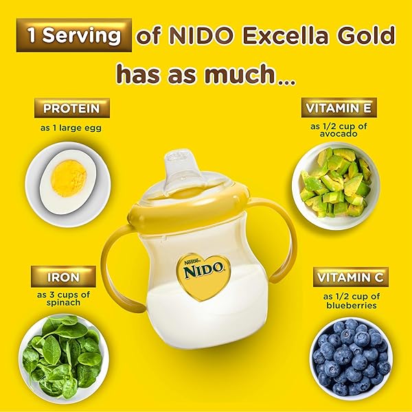 NIDO EXCELLA GOLD ORIGINAL MILK POWDER 4 PACK OF 800G