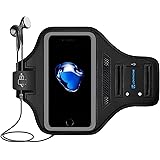 iPhone 7/8 Plus Armband - LOVPHONE Sport Running Exercise Gym Sportband Case for Apple iPhone 8 Plus/iPhone 7 Plus/iPhone 6 Plus/6s Plus, with Key Holder & Card Slot, Water Resistant (Gray)