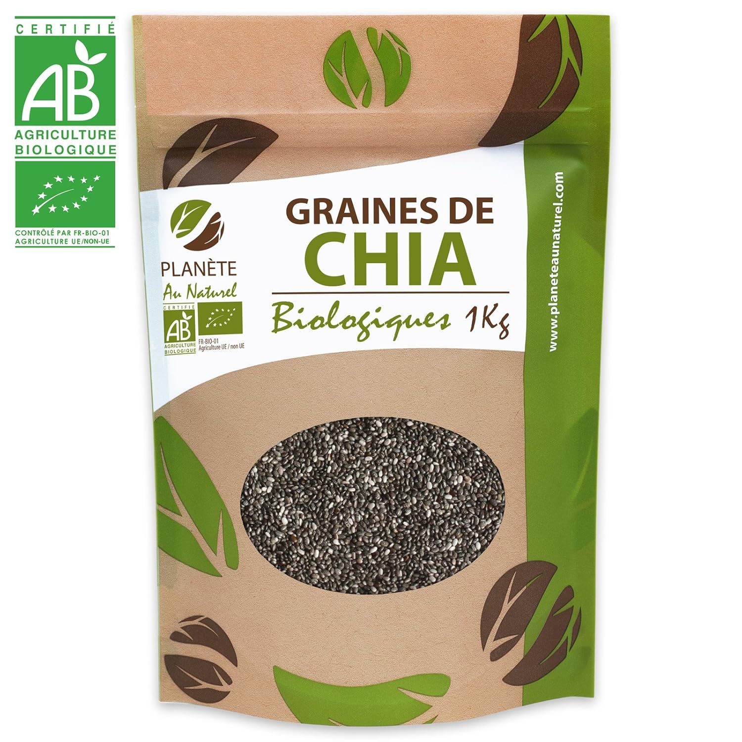 Semillas orgánicas de chía (Salvia Hispanica) - 1 kg: Amazon.es: Salud y cuidado personal