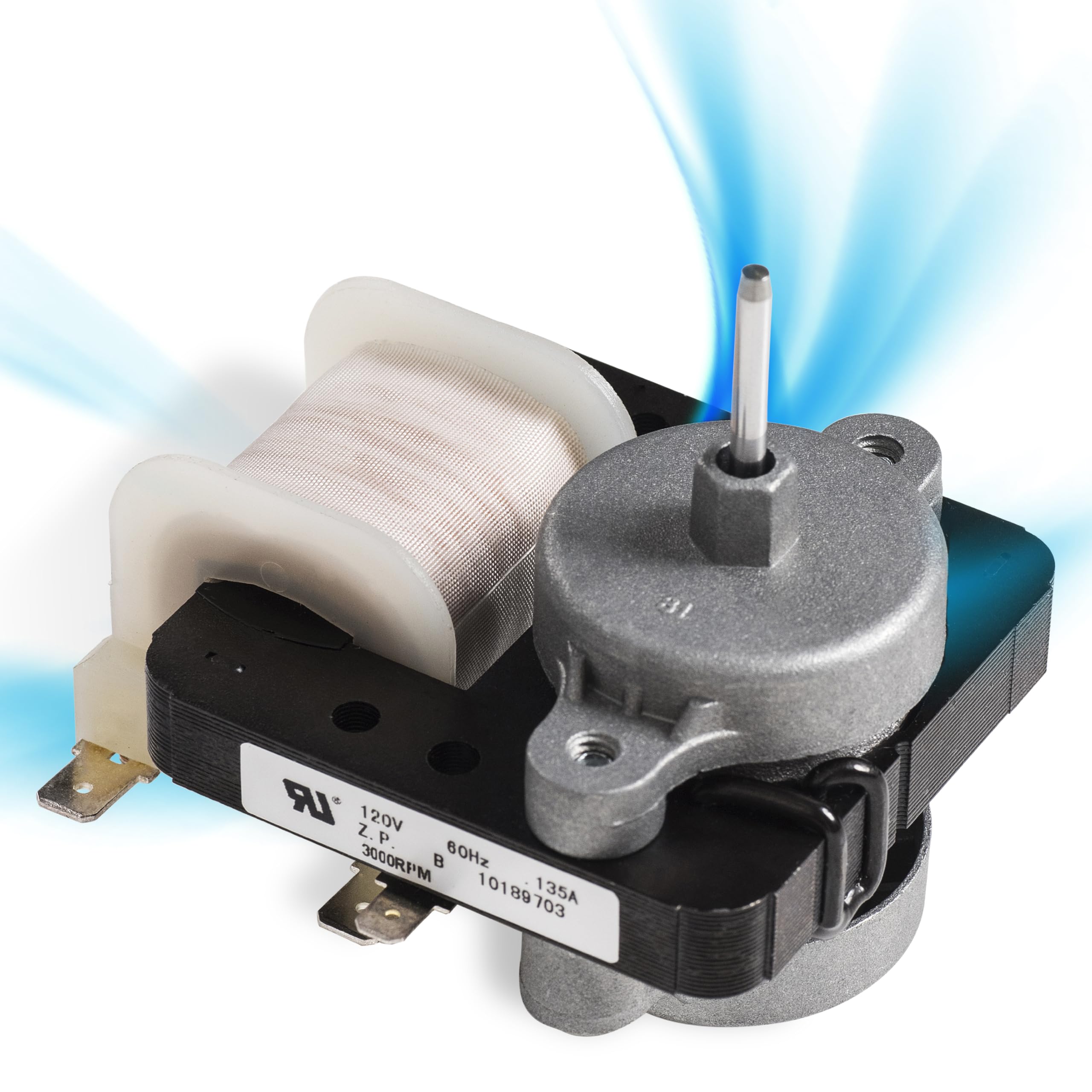 Photo 1 of ?Upgraded 2026? W10189703 Refrigerator Evaporator Fan Motor Ultra Durable [No Wire Harness] - Compatible with Whirlpool Maytag Kenmore Refrigerators - Replaces WPW10189703 W10208121 2219647