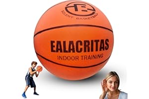 Ealacritas Silent Basketball No.7 (9.45in) - Indoor Quiet Practice Foam Ball, Superior Bounce, Durable Design, Perfect for Home Training & Noise-Free Dribbling