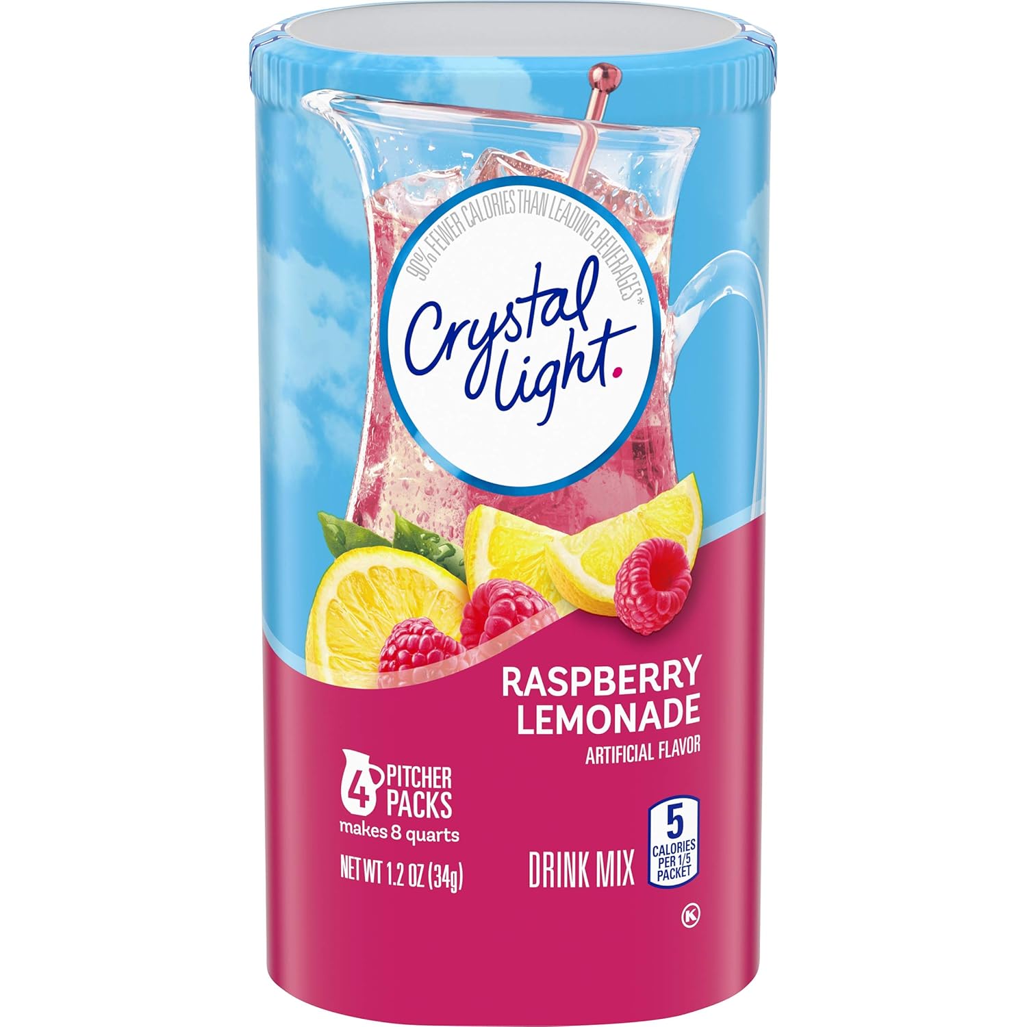 Amazon.com: Crystal Light Sugar Free Raspberry Lemonade Powdered Drink
