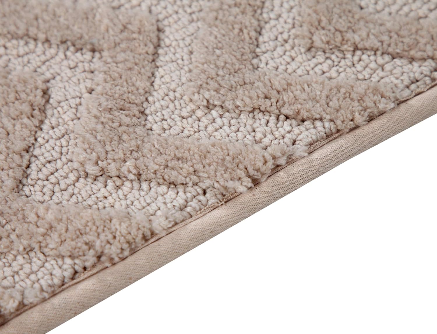 HILLFAIR 2 Pack Bath Mat - 20"x32" Inches & 16"x24" Inches - Anti Skid Machine Washable Bath Rugs for Bathroom- Soft Plush Absorbent Bath Mat/Rugs for Shower Tub- Multipurpose Floor Mat - Solid Beige: Kitchen & Dining