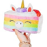 Squishable - Mini Unicorn Cake - Comfort Food Collection - 9 in - Soft Toy Collectible Stuffed Animal