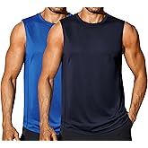 COOFANDY Sleeveless Muscle Shirts for Men Dry Fit Workout Gym Tank Tops Summer Swim Beach Shirt