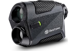 Bestsee Range Finder Golf with Magnet Stripe, 1200 Yards Golf Rangefinder with Slope, Flag Pole Locking Vibration, 7X Magnification, USB Rechargeable Range Finder