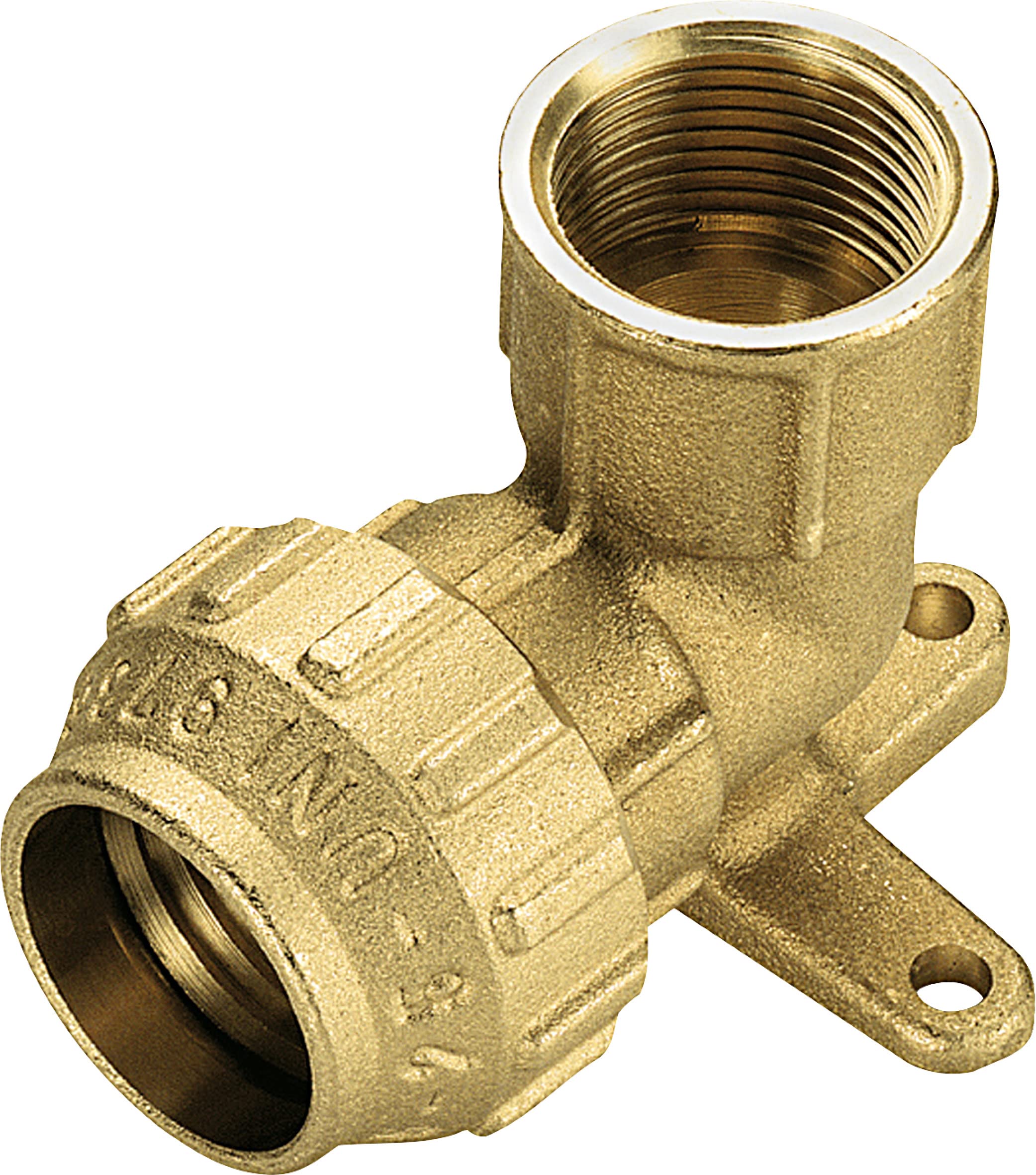 CORNAT T617025 PE Wall Disk,Brass 25x3/4 Inside Thread