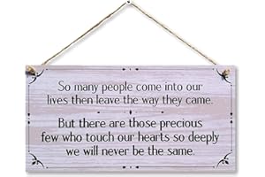 CARISPIBET So Many People Come into Our Lives | Home Decorative Sign, Homage to Friends and Family 6" x 12"