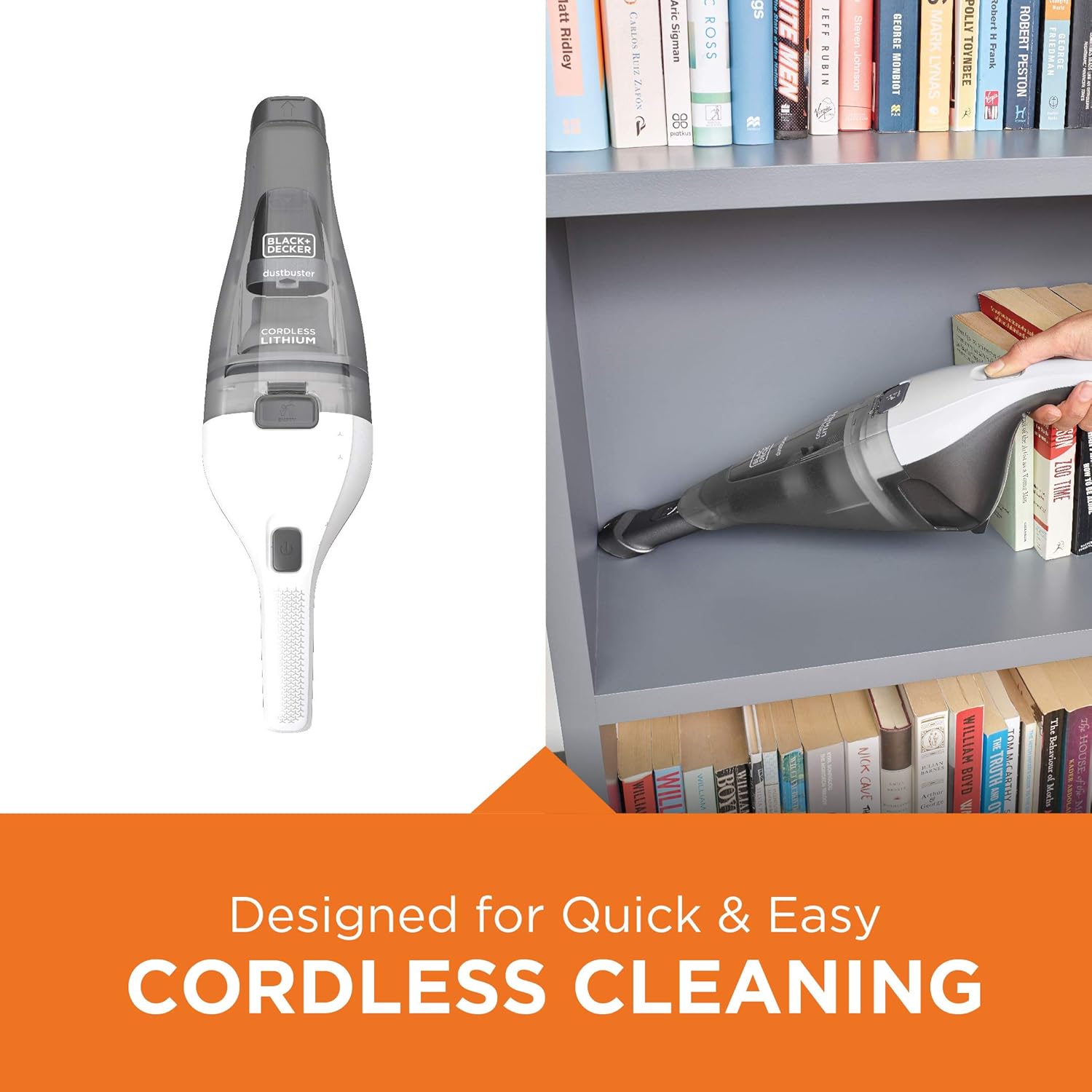 BLACK+DECKER Dustbuster Handheld Vacuum, Cordless, White (HNVC215B10): Home & Kitchen