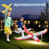 Doloowee Airplane Launcher Toy 3 Foam Planes LED Lights 2 Flight Modes Catapult view 5