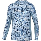 HUK boys Icon X Pattern Hoodie, Fishing Shirt With Hood for KidsShirt