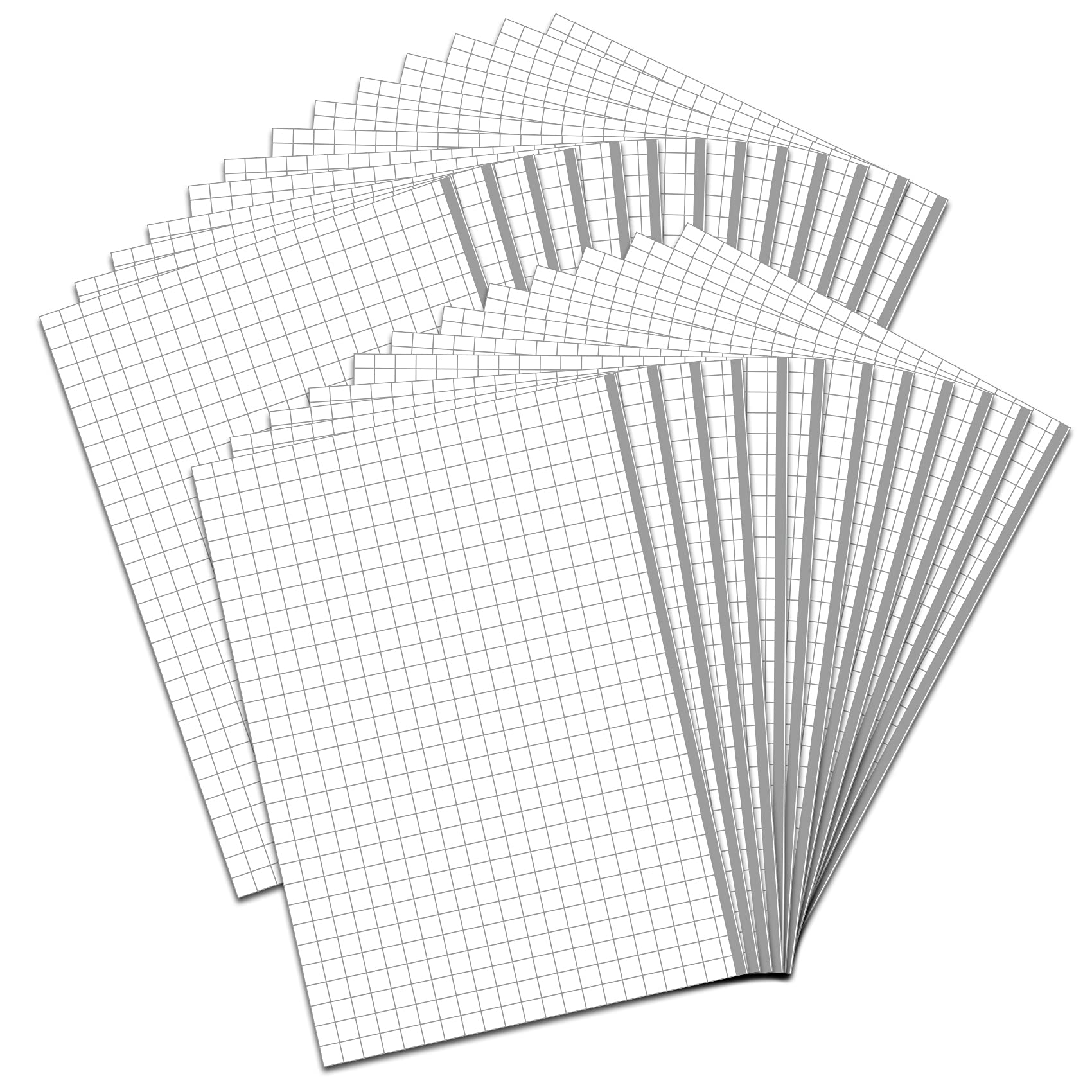 Transfer Film MT80P Transparent with Grid Lines Application Tape for Plotter PVC Film Transfer Film for Gluing Vinyl Sticker Stickers (25 x DIN A4)