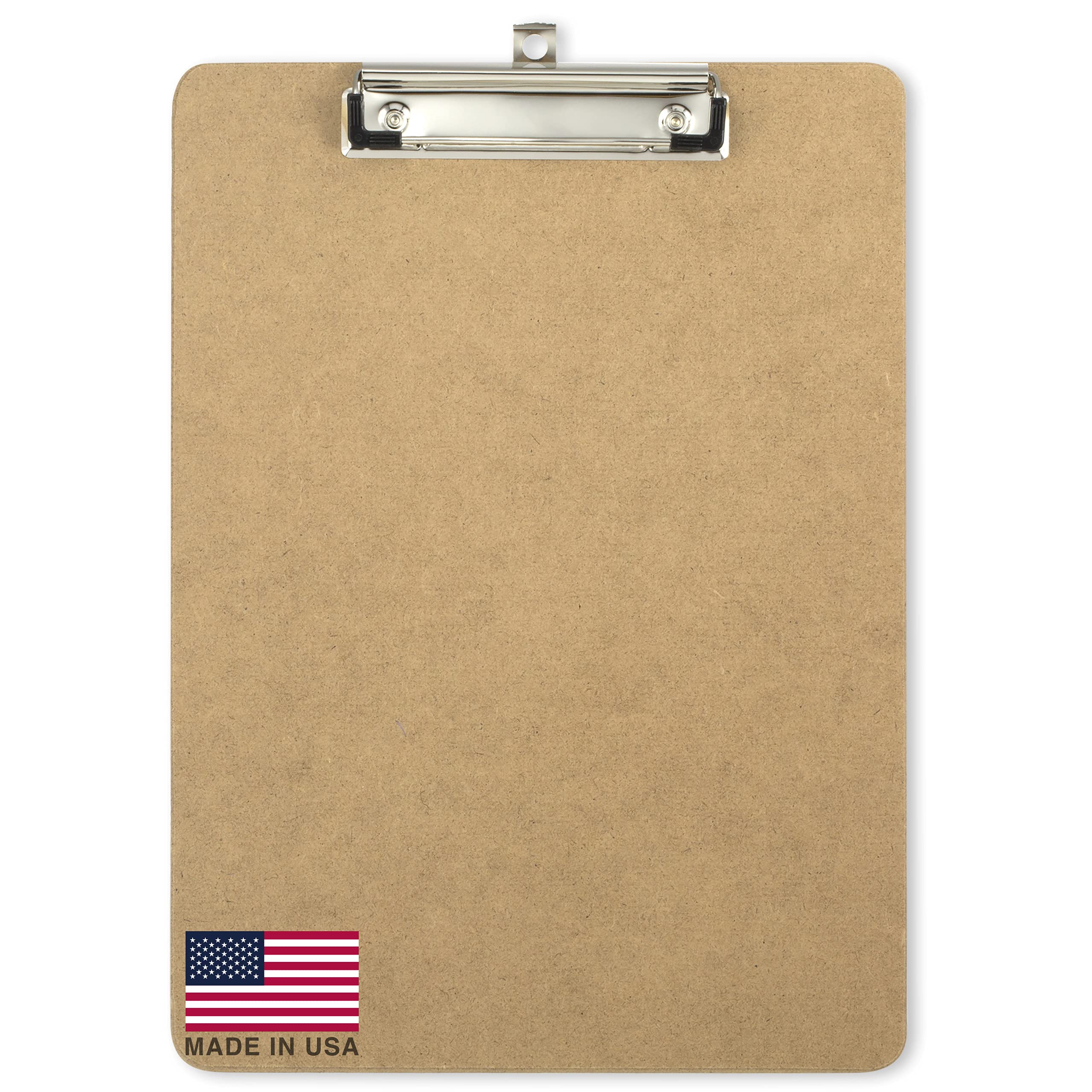 Photo 1 of Officemate Recycled Wood Clipboard, Letter Size, Low Profile Clip, 9 x 12.5 Inches (83219), Each, Brown