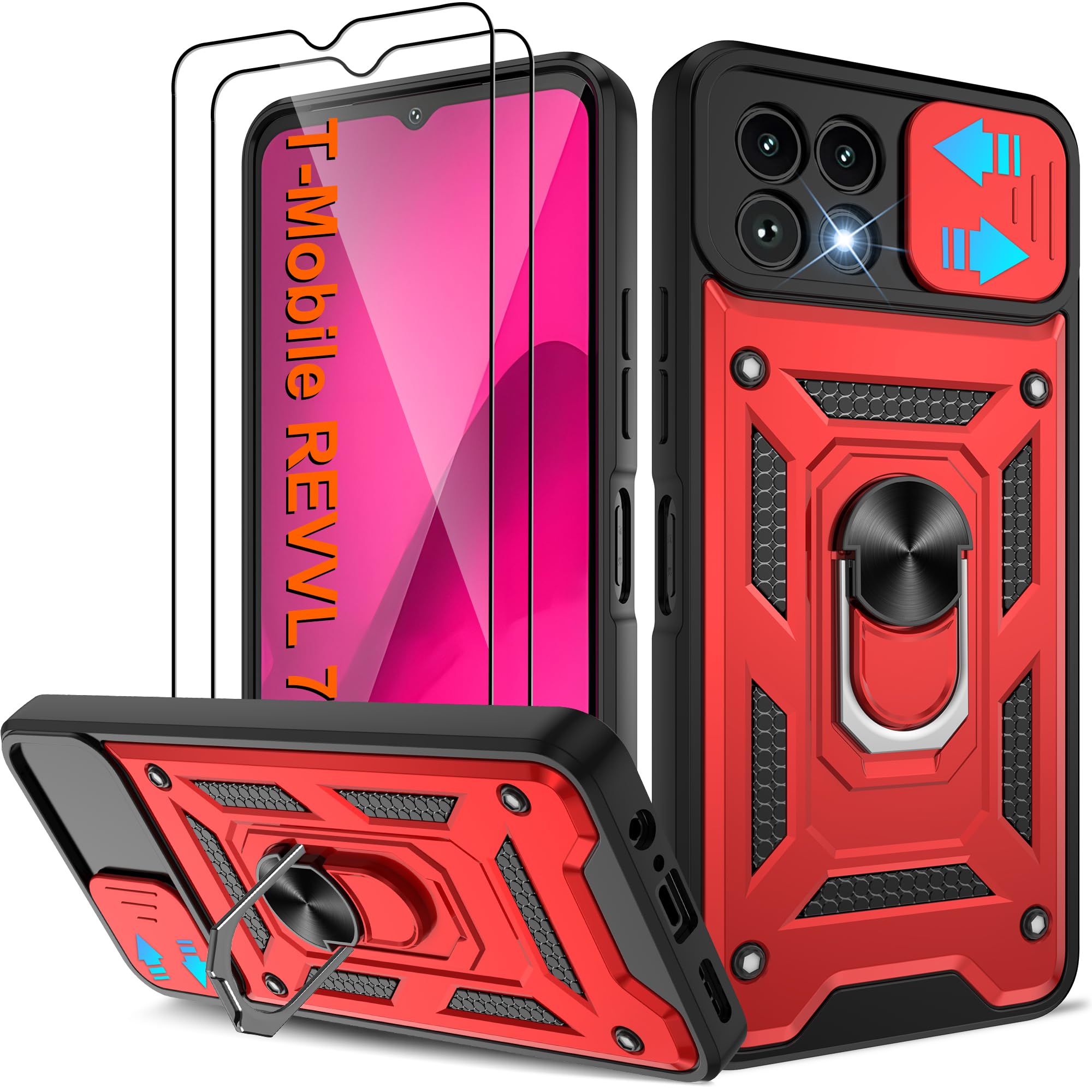 ATUMP for T-Mobile REVVL 7 5G Case with (2 Pcs) HD